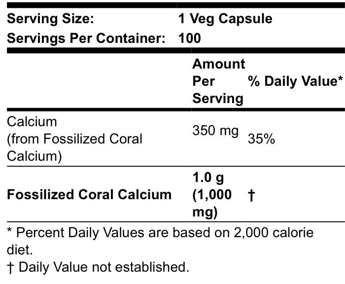 NOW Coral Calcium 1000 mg